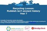 Rubbish isn't ancient history powerpoint