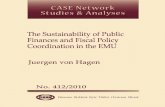 CASE Network Studies and Analyses 412 - The Sustainability of Public Finances and Fiscal Policy Coordination in the EMU