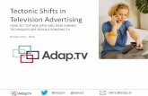 RecSys 2014 Tectonic shifts in television advertising including targeting and sell-side applications
