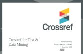 Introduction to CrossRef Text and Data Mining Webinar