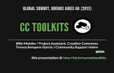 CC Toolkits Project - CC Summit (2013)