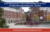 Career Enhancement & Cultural Understanding tour to U.S.A. for Indian University students - The Host:  Indiana University of Pennsylvania (IUP), U.S.A.