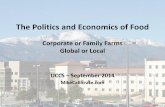 The Politics and Economics of Food - UCCS Fall 2014