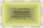 ETL Quality Stage   blocking and matching