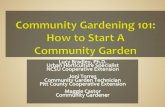 Community gardening 101