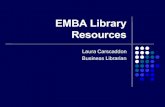 UA EMBA Library Presentation