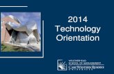 2014 Weatherhead School of Management Tech Orientation