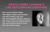 Dificultades ligadas a deficiencias auditivas