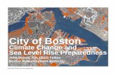 City of Boston Climate Change and Sea Level Rise Preparedness