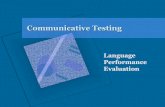 Communicative Testing