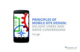 PRINCIPLES OF MOBILE SITE DESIGN Via Google
