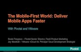 It’s a Mobile First World: Faster Mobile Apps with Pivotal and VMware