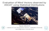 EVALUATIONS OF WIND VECTORS OBSERVED BY ASCAT USING STATISTICAL DISTRIBUTIONS