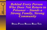Behind Every Person Who Does Not Return to Prisoner – Stands a Strong Family, Strong Community