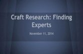 Finding experts