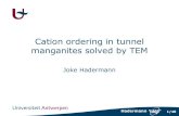 Cation Ordering In Tunnel Compounds Determined By Tem