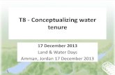 T8: Conceptualizing water tenure