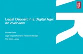 Legal Deposit in a Digital Age: an overview