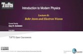 Lecture 8: Bohr Atom and Electron Waves