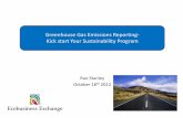 Greenhouse gas reporting & sustainability strategy