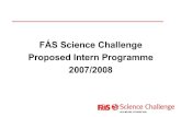 FÁS Science Challenge Proposed Intern Programme