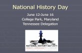 National history day 2011 presentation