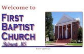 Weekly Announcements for First Baptist Church Belmont, MS April 27, 2014