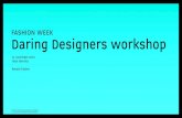 Brand and identity workshop for fashion designers