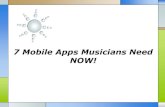 7 mobile apps musicians need now