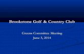 Greens committee meeting june 3, 2014