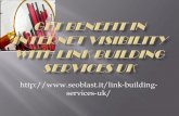 Get benefit in internet visibility with link building uk ppt