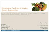 Data mining- Association Analysis -market basket