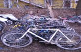 a row of donated bikes