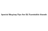DJ Turntable Stands