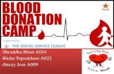 Jincey Jose,Shraddha Bhatt,Richa Tupsakhare-blood donation camp-project management