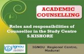 Academic counselling  in IGNOU S.Kishore