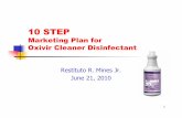 10 step marketing plan (oxivir)