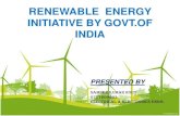 Renewable energy initiative by govt