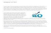Blogging For SEO