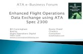 Enhanced Flight Operations Data Exchange using ATA Spec 2300