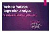 Applications of regression analysis - Measurement of validity of relationship