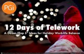 12 Days of Telework | Work-life Balance Tips for the Holidays