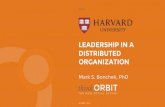 Leadership in a Distributed Organization