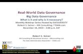 Real-World Data Governance Webinar: Big Data Governance - What Is It and Why Is It Necessary