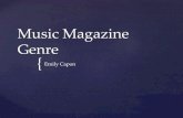Music magazine genre