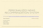 Personalized news recommendation engine