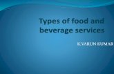 Types of food & beverage services...varun