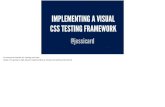 Implementing a visual css testing framework