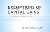 EXEMPTIONS OF CAPITAL GAIN