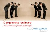 Corporate culture a source for competitive advantage